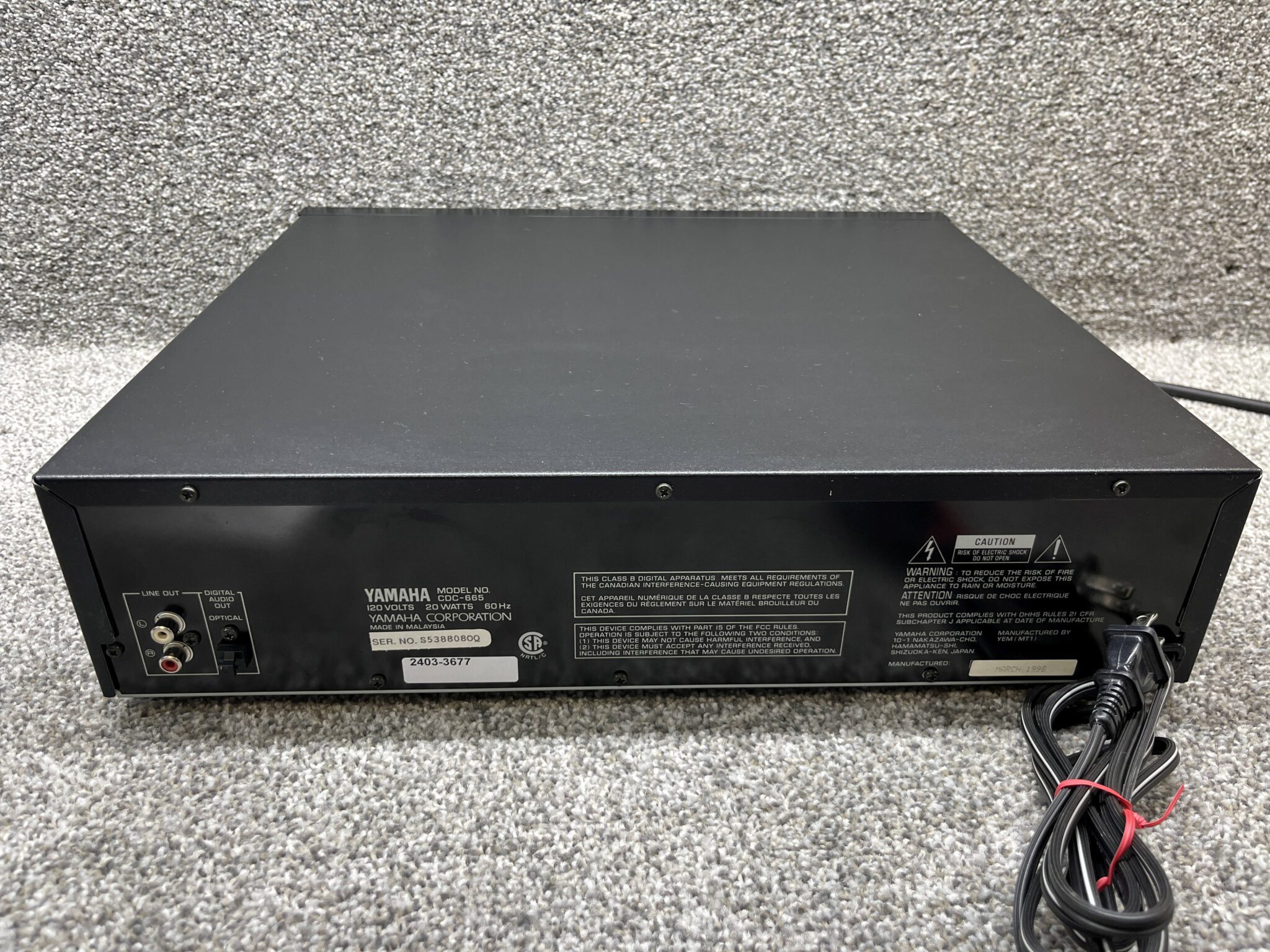 Yamaha CDC-665 CD Player – Innovative Audio